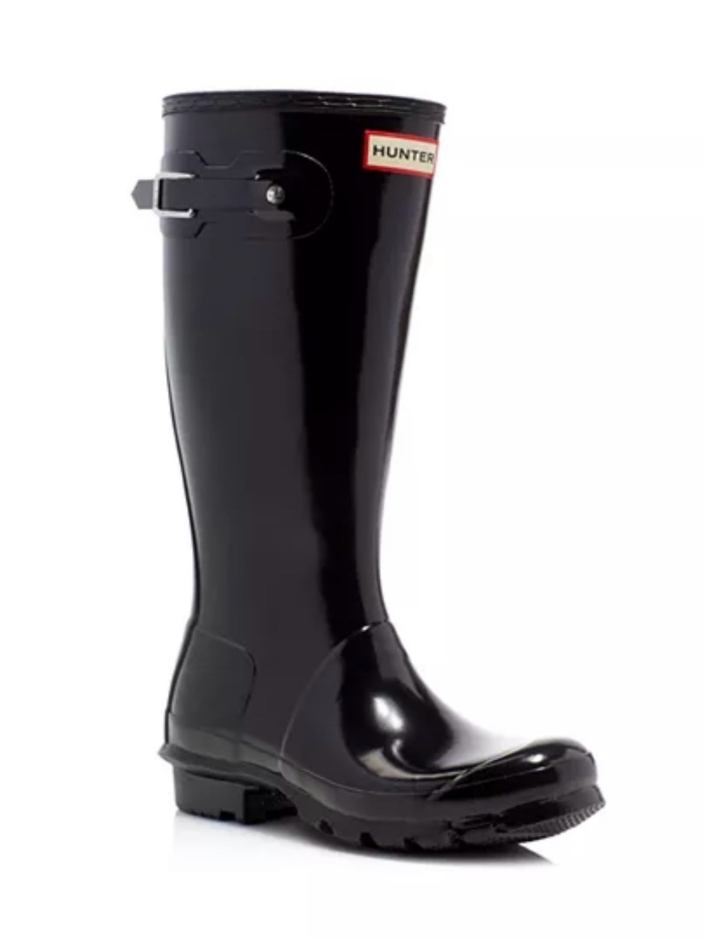 Hunter Black Gloss Tall Wellie